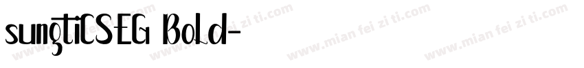sungtiCSEG Bold字体转换